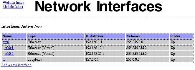 Network Interfaces